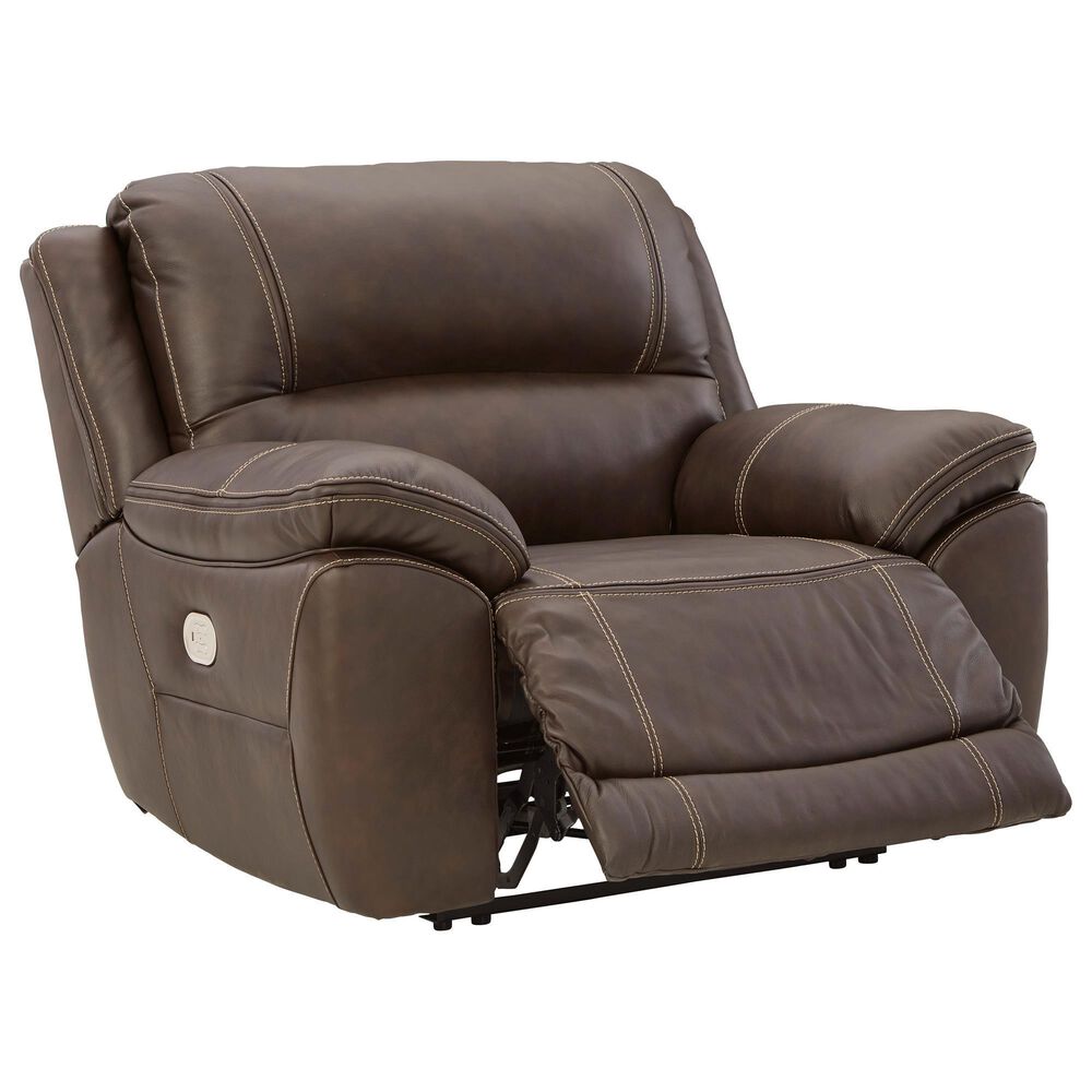 Ashley Dunleith Zero Wall Power Recliner with Power Headrest in Chocolate, , large