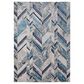 Feizy Indio 6"7" x 9"6" Navy and Beige Area Rug, , large