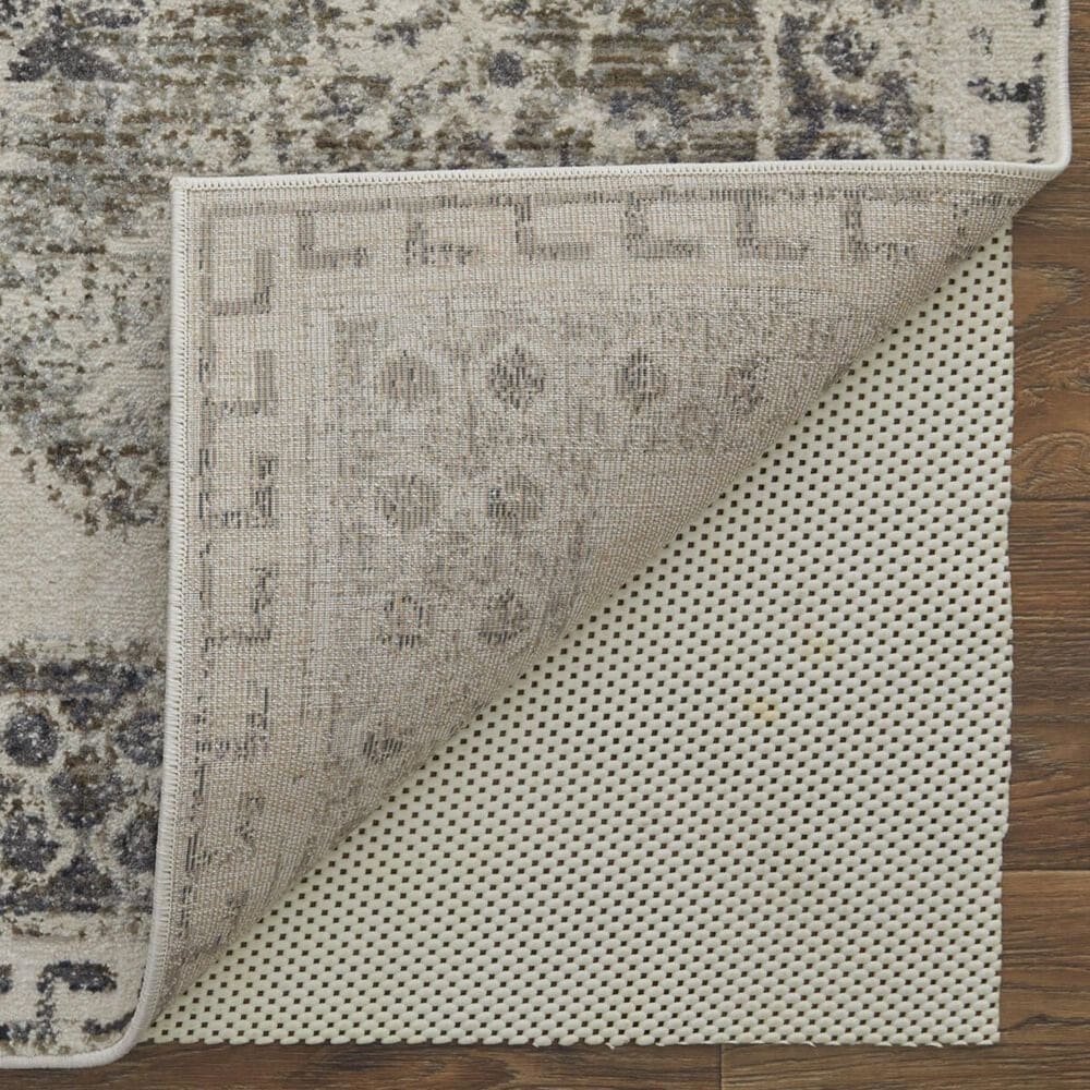 Feizy Kano 5&#39;3&quot; x 7&#39;6&quot; Ivory and Charcoal Area Rug, , large