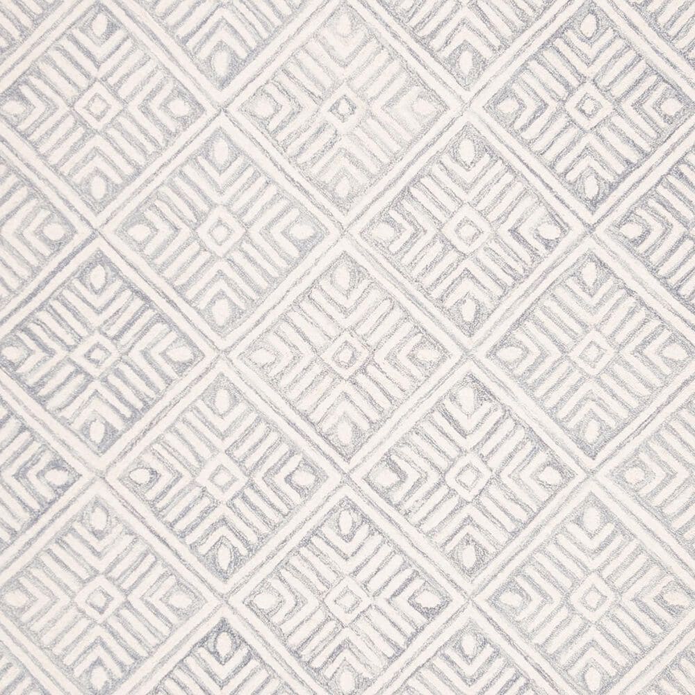 Safavieh Micro-Loop MLP262F 2&#39;3&quot; x 7&#39; Gray and Ivory Runner, , large