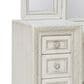 Pulaski Furniture Corp Camila Vanity and Mirror in White and Silver, , large