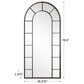 Uttermost Dillingham Arch Mirror in Aged Black, , large