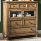 Country Living Vintage Market Glass Door 6-Drawer Chest in Barnwood Oak, , large