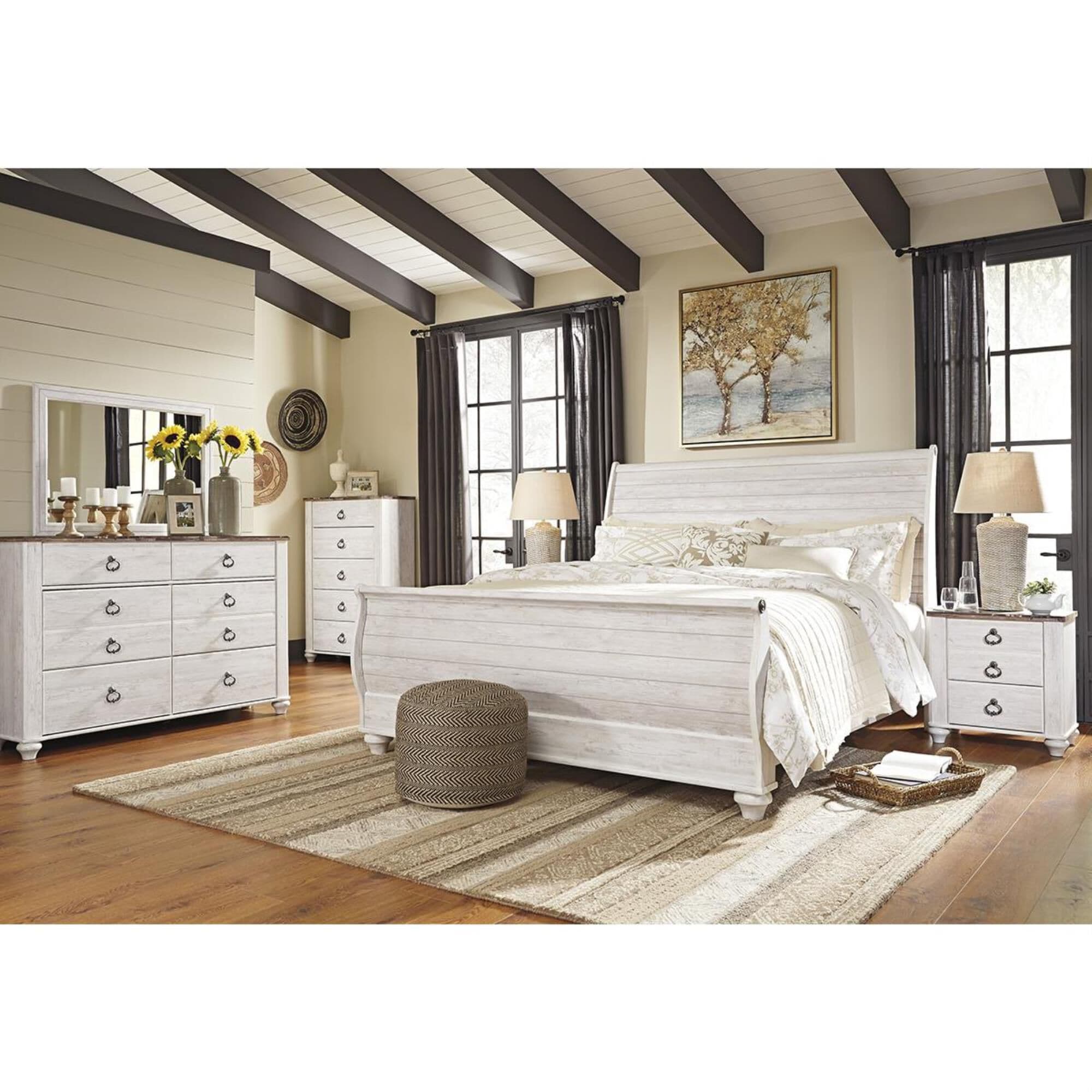 Willowton dresser and shop mirror