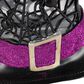 The Gerson Company 9.75"H Battery-Operated Lighted Spinning Smoky Water Globe Witch Hat in Black, , large