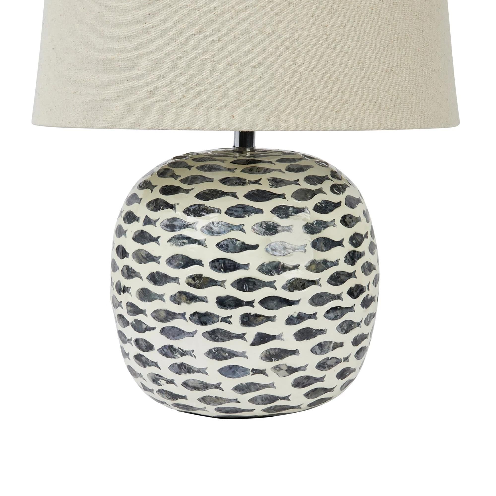 Blue fish table lamp discount