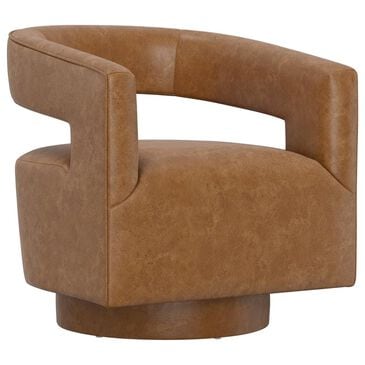 Golden Wave Furniture Swivel Chair in Saddle, , large