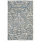 Safavieh Amsterdam AMS106C-5 5"1" x 7"6" Ivory/Light Blue Area Rug, , large