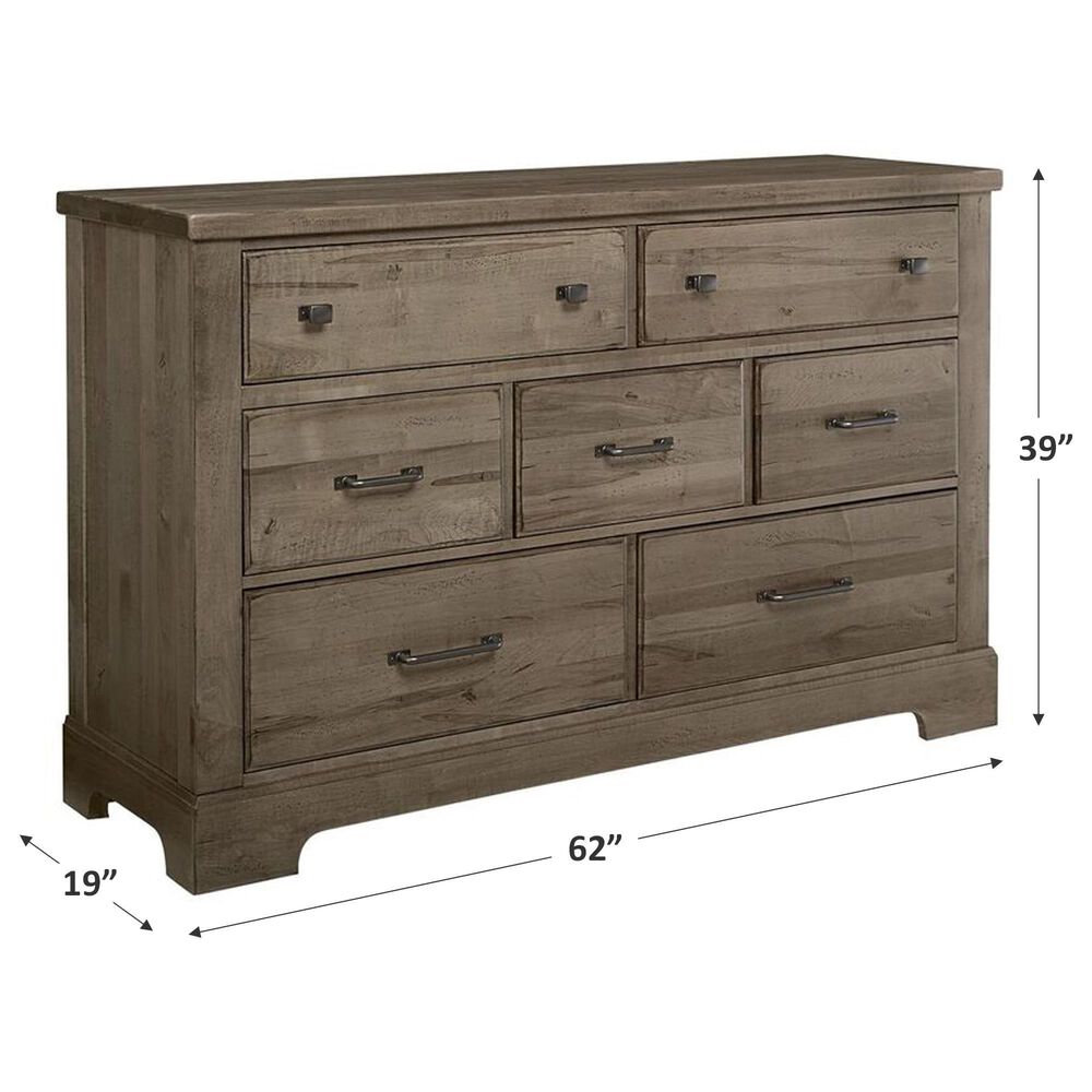 Viceray Collections Cool Rustic 7-Drawer Dresser in Stone Grey, , large