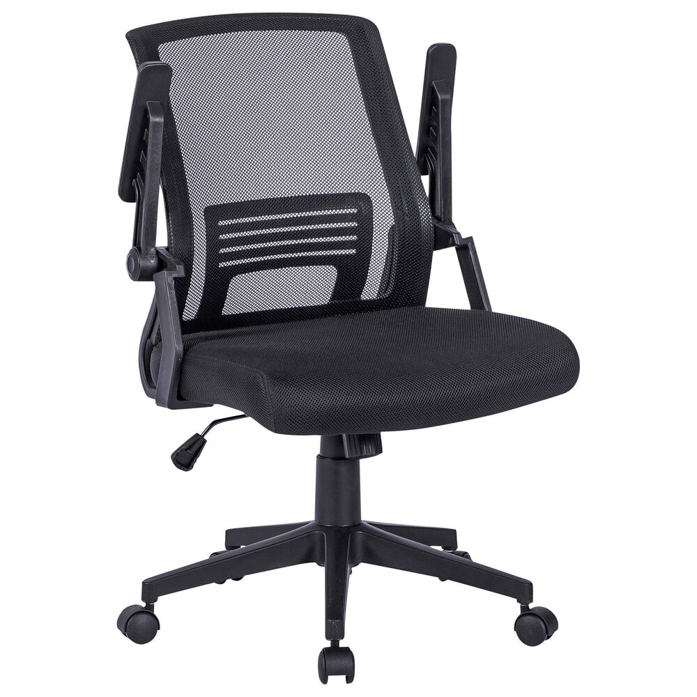 Rta Products Llc Ergonomic Office Mesh Chair in Black, , large