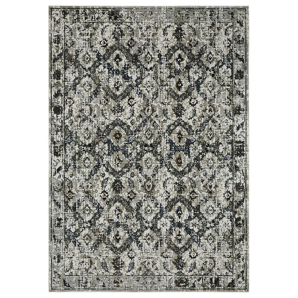 Oriental Weavers Gemini Oriental 2"3" x 7"6" Charcoal Runner, , large