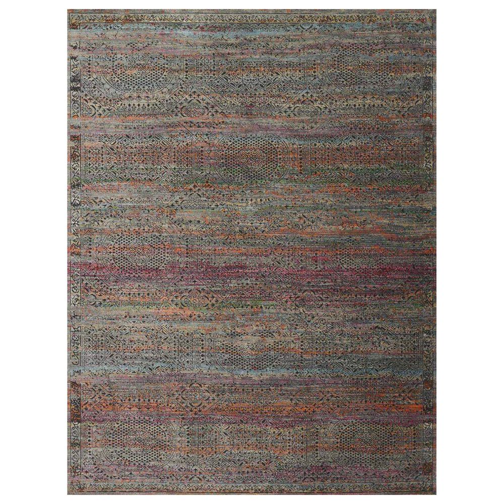 Loloi Javari JV-02 12" x 15" Charcoal and Sunset Area Rug, , large