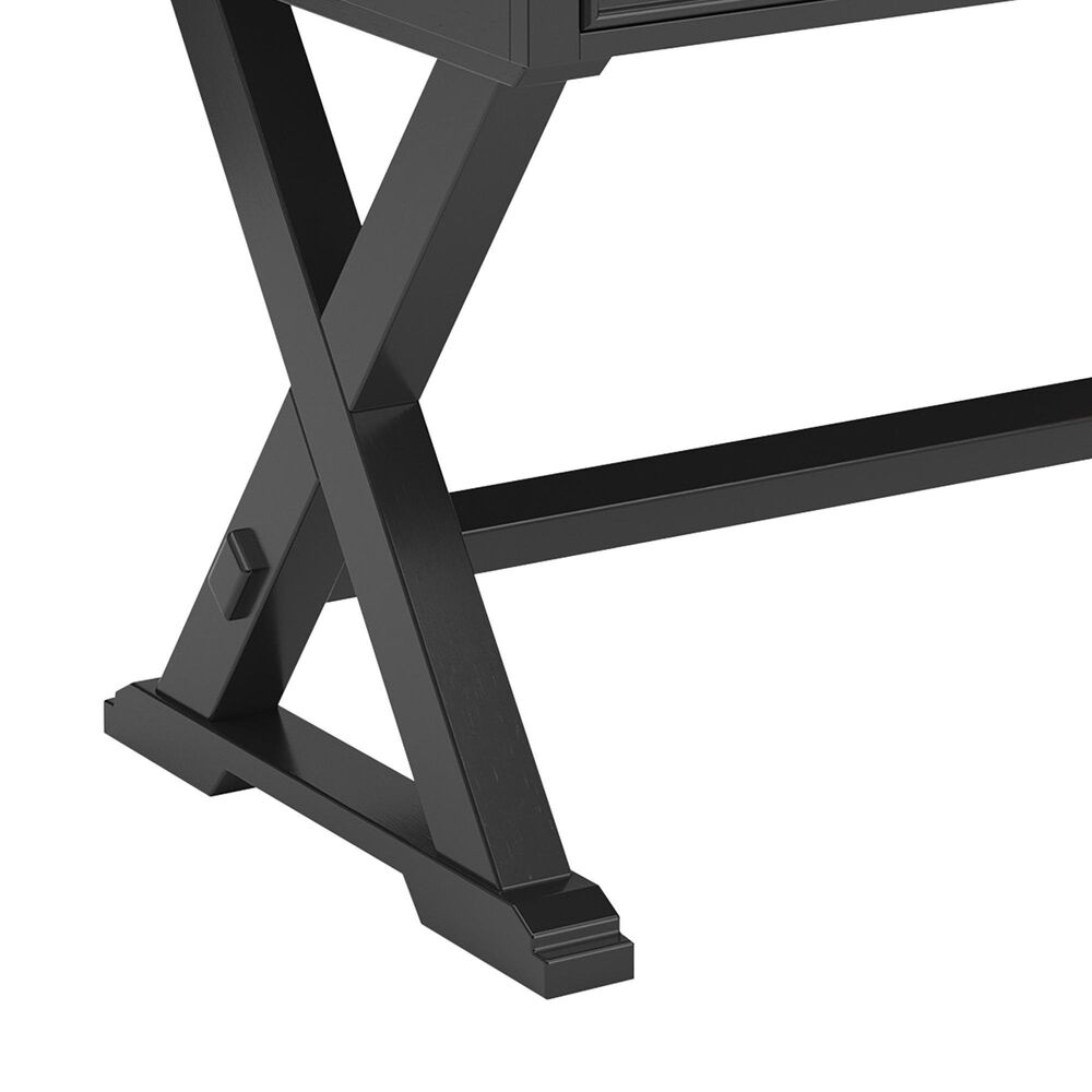 Ashley Wildenauer Home Office Desk in Rich Brown and Warm Satin Black, , large