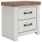 Ashley Savonport 5 Piece Full Storage Bedroom Set in White and Brown, , large