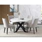 Steve Silver Xena Side Chair with Light Gray in Ebony, , large