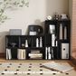 HOMLUX 5-Cube Reversible Storage Bookshelf in Blackwood, , large