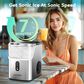 Euhomy 35 Lbs Portable Nugget Ice Maker with Automatic Cleaning in Silver, , large