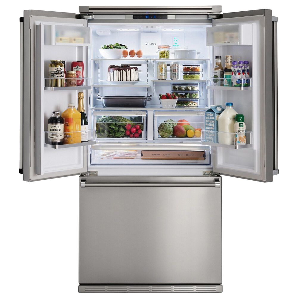 Viking Range 19.8 Cu. Ft. 36&quot; French Door Refrigerator in Stainless Steel, , large