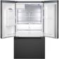 Bosch 21.6 Cu. Ft. 500 Series French Door Bottom Mount Refrigerator in Black Stainless Steel, , large