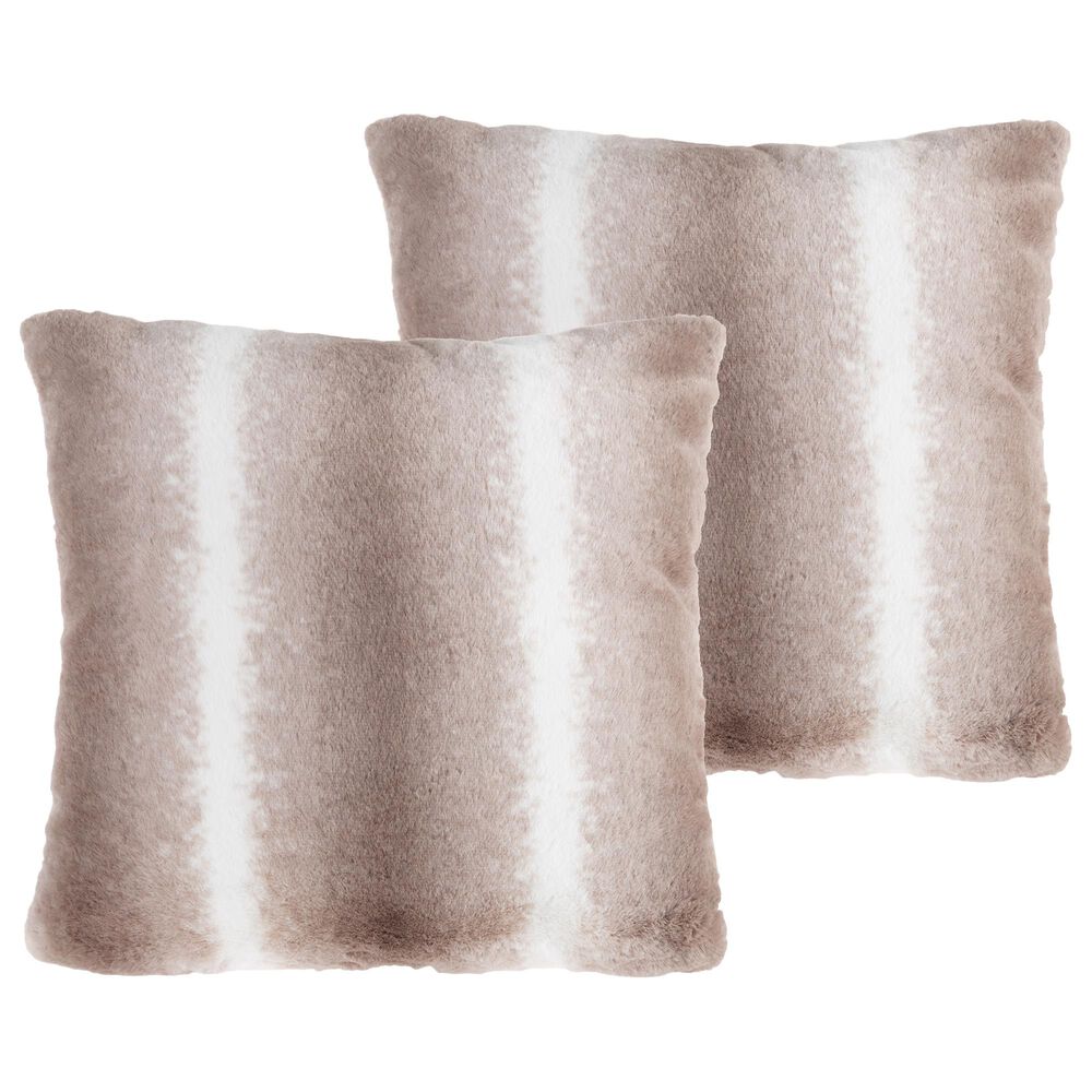 Timberlake Hastings Home Pillow in Gray and White Striped (Set of 2), , large