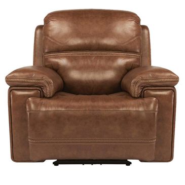 Flexsteel Fenwick Power Glider Recliner in Light Brown , , large