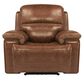 Flexsteel Fenwick Power Glider Recliner in Light Brown, , large