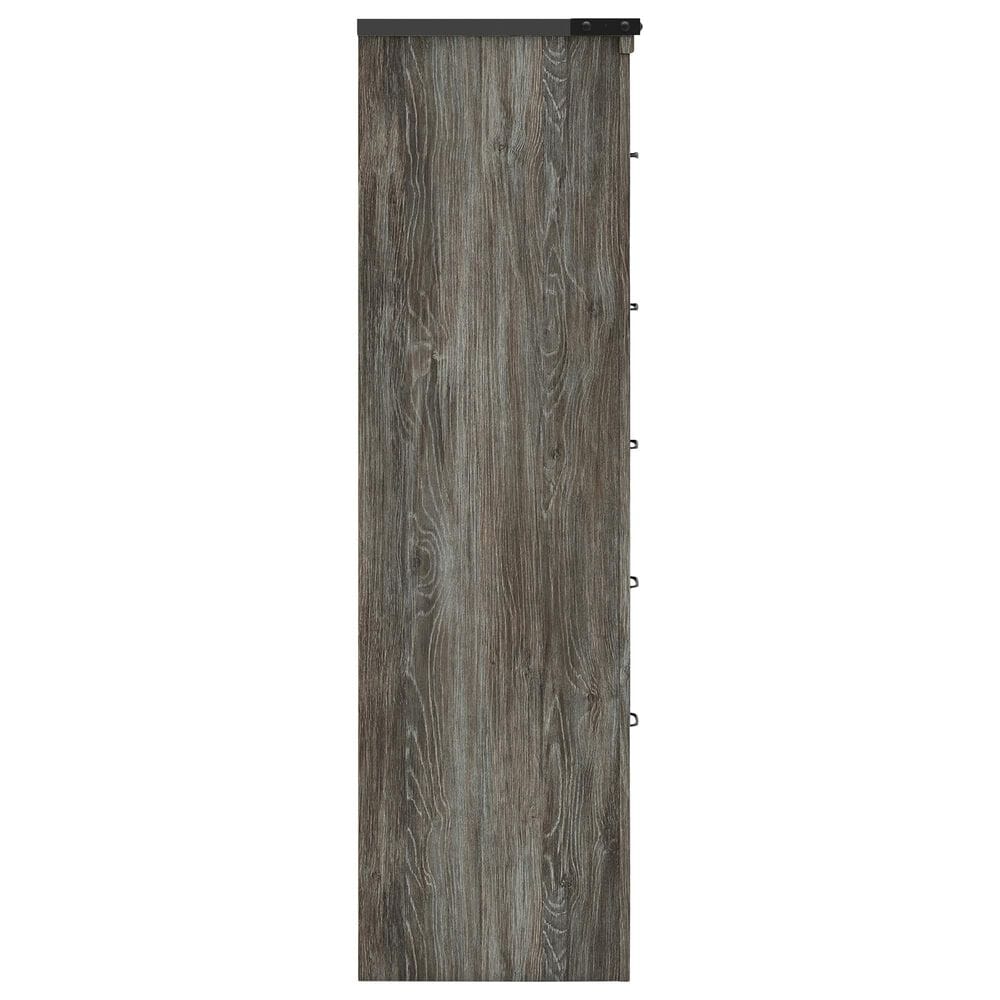 Ashley Frandern 5-Piece Twin Storage Bedroom Set in Rustic Warm Gray, , large