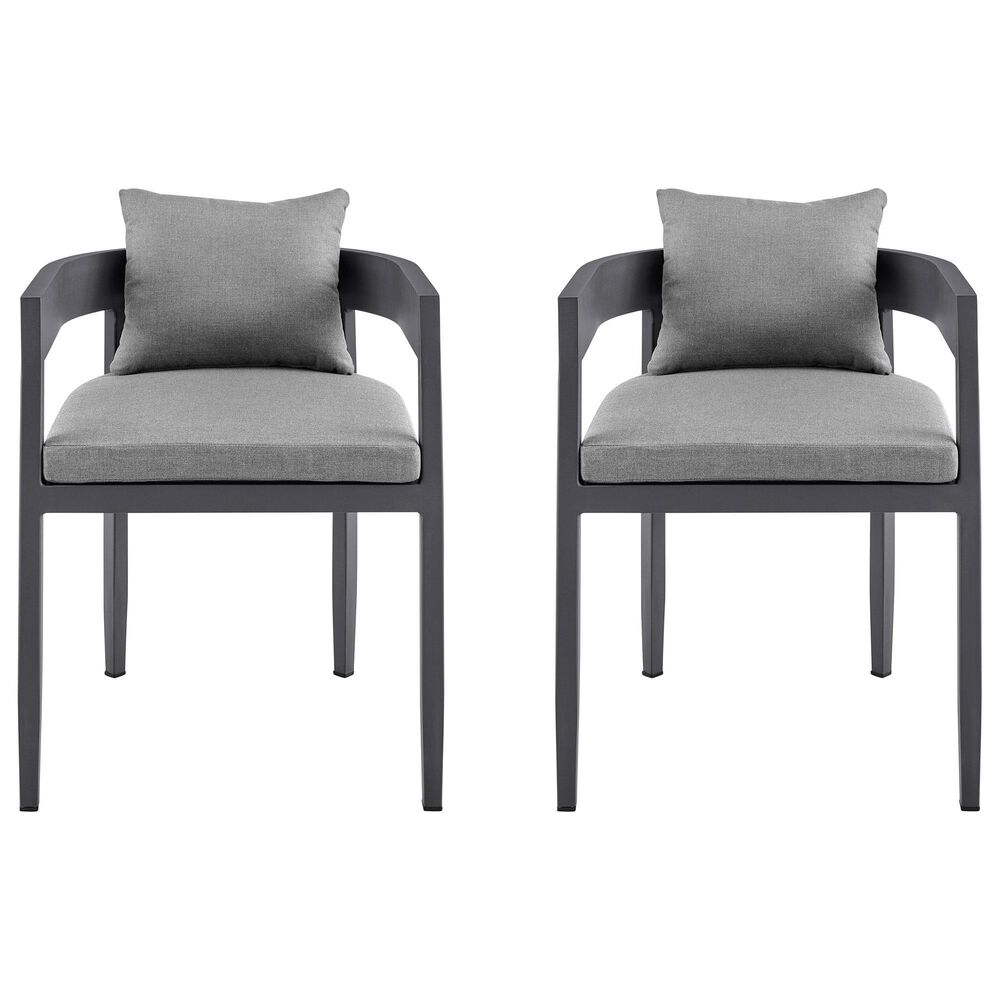 Blue River Menorca Outdoor Dining Chair in Dark Grey (Set of 2), , large