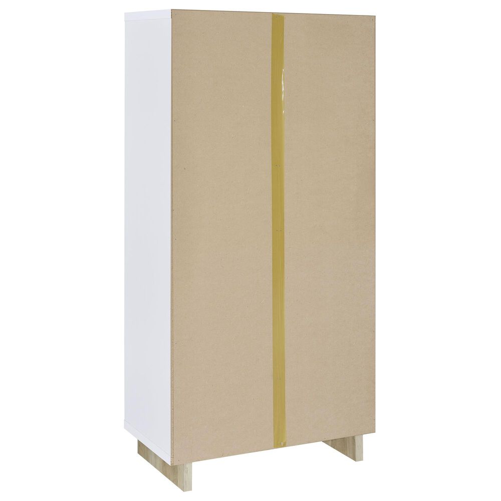 Pacific Landing Dalton 65&quot; Bookcase in White and Brown, , large