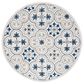 Safavieh Micro-Loop 5" Round Ivory and Sage Area Rug, , large