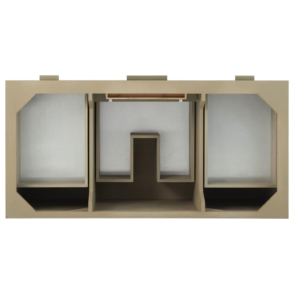 James Martin Emmeline 48&quot; Single Bathroom Vanity in Pebble Oak with 3 cm Parisien Bleu Quartz Top, Rectangle Sink and FreePower Wireless Charger, , large