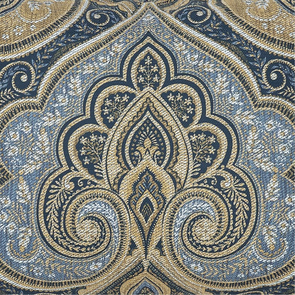 J. Queen New York Messina 84&quot; x 50&quot; Window Panel Pair in Navy Blue and Gold, , large