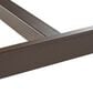 Hearth and Haven Outdoor Wood Dining Table with Slat Top and Metal Base in Teak, , large