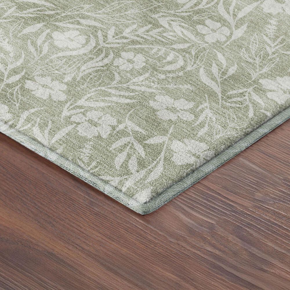 Dalyn Rug Company Soft Essentials Floral Celery 5' x 7'6" Indoor/Outdoor Area Rug, , large
