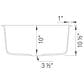 Blanco Diamond 24" Single Bowl Kitchen Sink in Soft White, , large