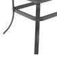Crosley Furniture Dahlia Patio Coffee Table in Matte Black - Table Only, , large