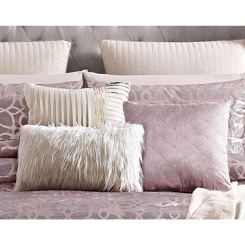Hallmart Collectibles Sacha 10-Piece Queen Comforter Set in Blush and Gold, , large