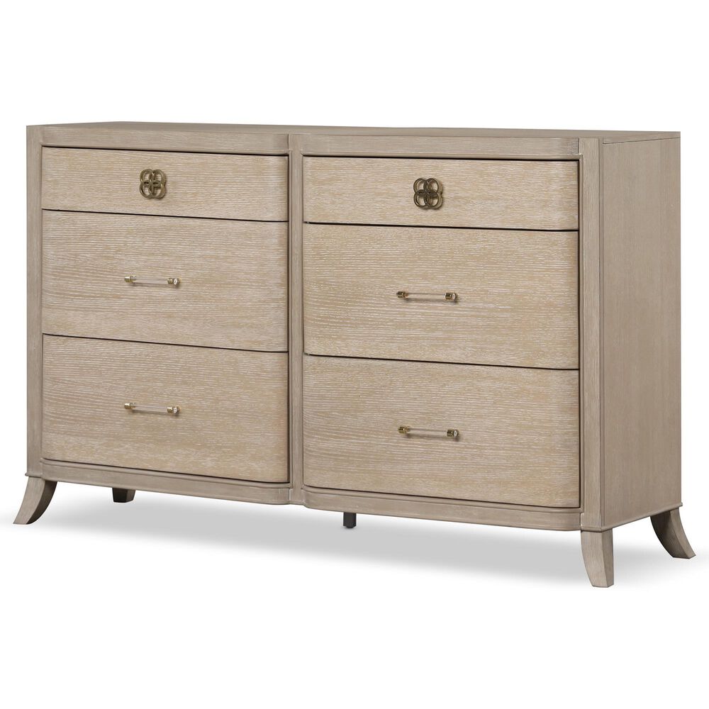 Furniture of America Candra 6-Drawer Dresser in Natural Oak, , large