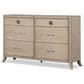 Furniture of America Candra 6-Drawer Dresser in Natural Oak, , large