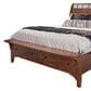 Cedar and Sage Whistler Retreat 4 Piece California King Storage Bedroom Set in Warm Chestnut, , large
