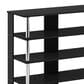 Noviland 5-Tier Shoe Rack in Americano and Stainless Steel, , large