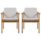 Hearth and Haven Outdoor Dining Chair in Grey (Set of 2), , large