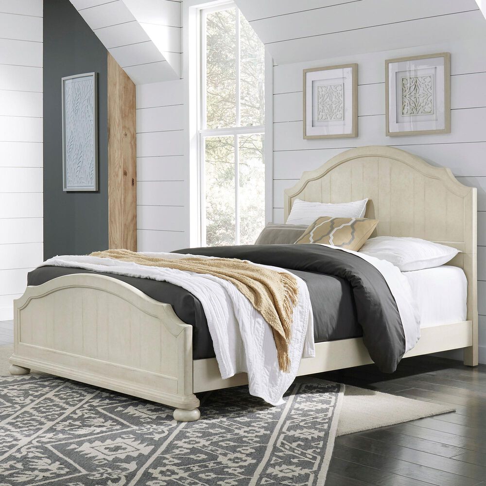 Homestyles Provence Queen Bed in Antiqued White, , large