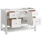 James Martin Vanities Breckenridge 48" Single Bathroom Vanity in Bright White with 3 cm Eternal Jasmine Pearl Silestone Top, Rectangular Sink and FreePower Wireless Charger, , large