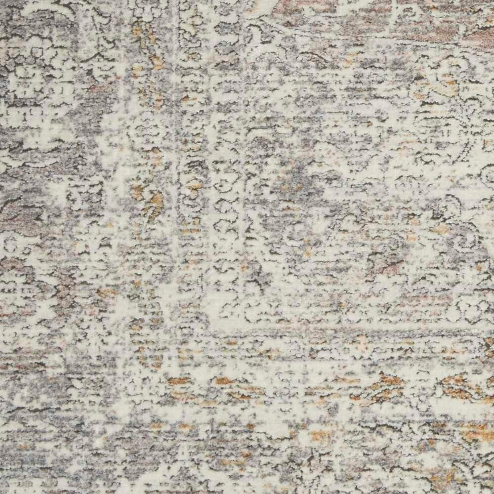 Nourison Starry Nights STN03 5&#39; x 7&#39; Silver and Cream Area Rug, , large