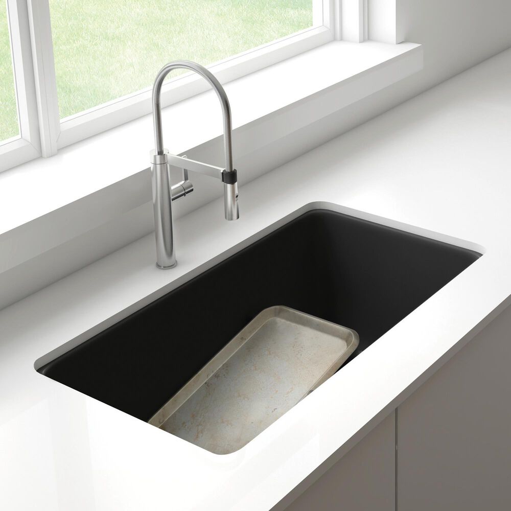 Blanco Precis Reversible 1-3/4 Double Bowl Kitchen Sink with Low Divide in Anthracite, , large