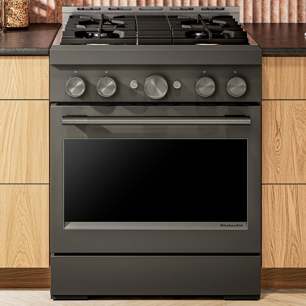 KitchenAid 4.1 Cu. Ft. Commercial-Style Gas Range in Black Ore, , large