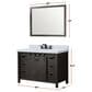 Lexora Home Marsyas 48" Single Bathroom Vanity in Brown with White Quartz Top and Rectangular Sink, , large