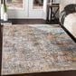 Surya Presidential PDT-2305 3"3" x 5" Blue, Gray and Orange Area Rug, , large