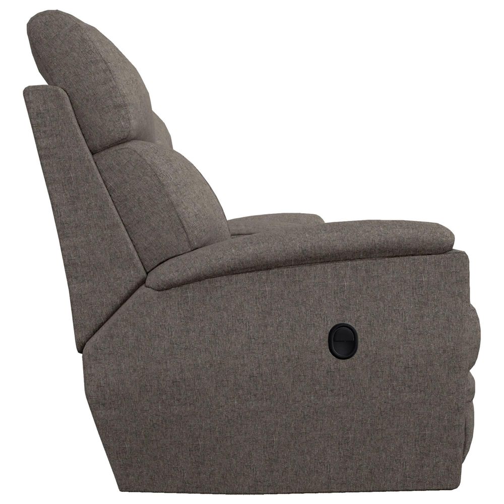 LaZBoy Talladega Manual Reclining Console Loveseat in Granite NFM